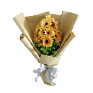 peach gerbera bouquet