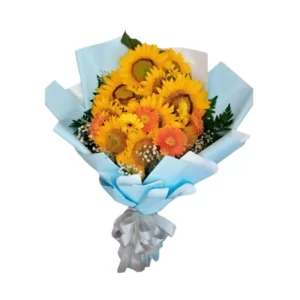 gerberas and sunflowers bouquet