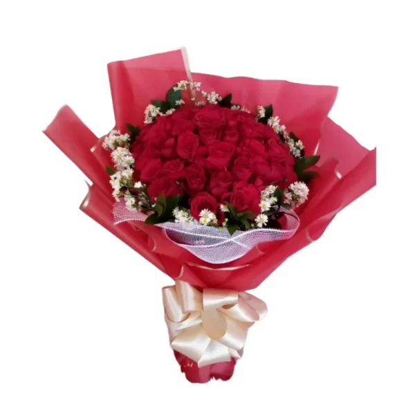 red roses bouquet