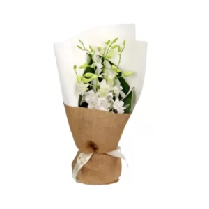 bouquet of white orchid