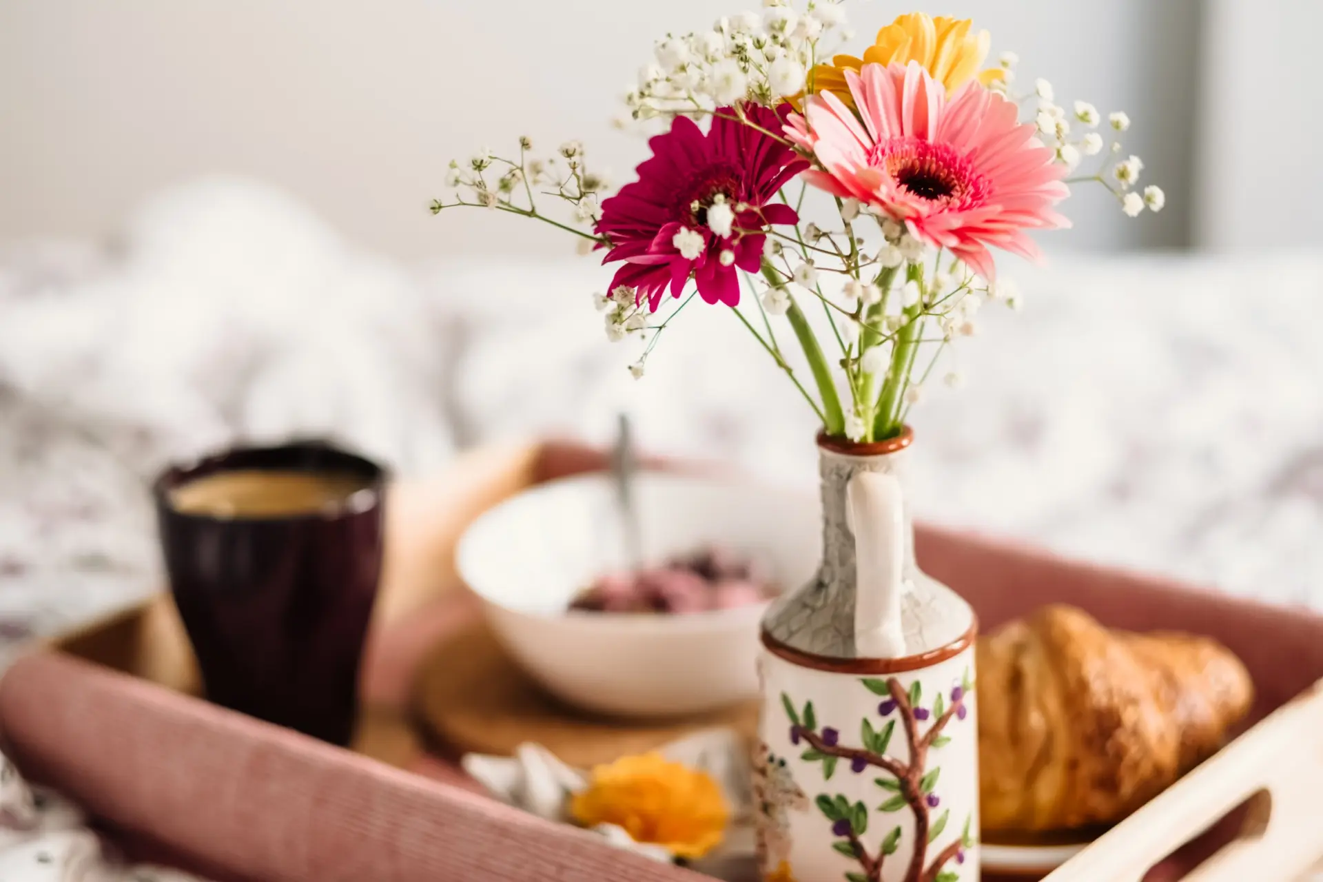 gerbera in a glass vase