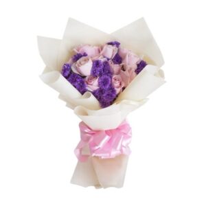 roses bouquet blissful violet