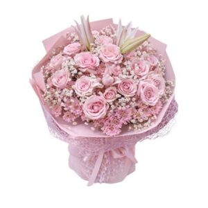 mixed flowers bouquet Blooming Love