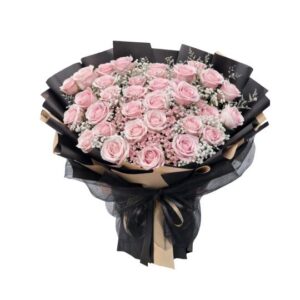pink rose bouquet blushing luxe