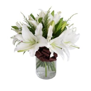 lilies in a vase Elegant Harmony