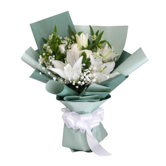 lilies bouquet heavenly grace