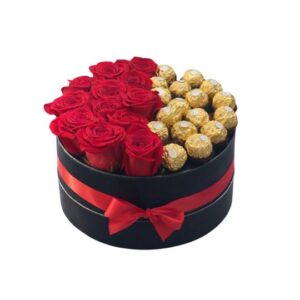 combo flowers chocolates passion bliss