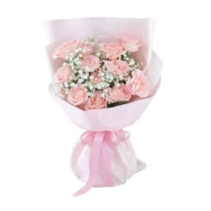 pink roses bouquet pink serenity