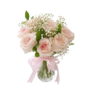 flowers in vase soft elegance