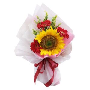 mixed flowers bouquet sunny radiance