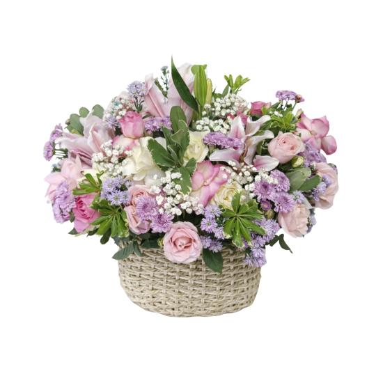 flower basket Serene Elegance